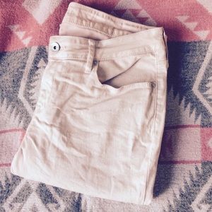 Pastel pink glitter jeans